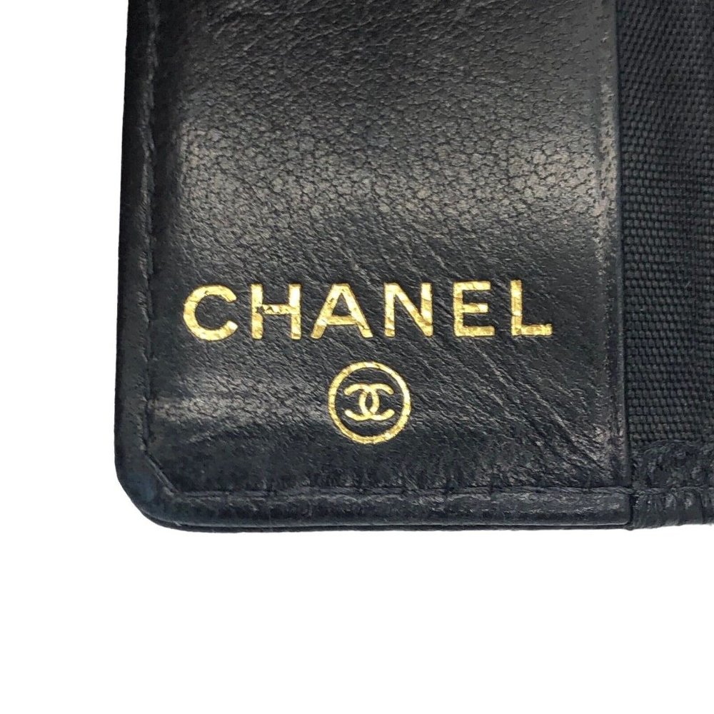 CHANEL Black Caviar Leather 6 Key Holder Case Wallet with Pouch - 4.24"x2.75" - Picture 3 of 16